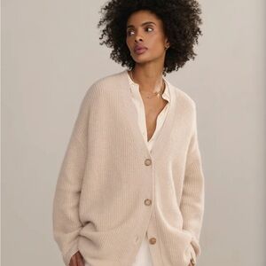 Jenni Kayne Cashmere Cocoon Cardigan in Oatmeal